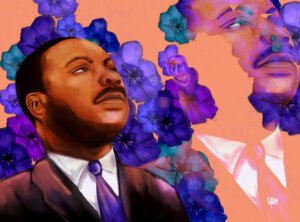 digital print of Dr. Marting Luther King