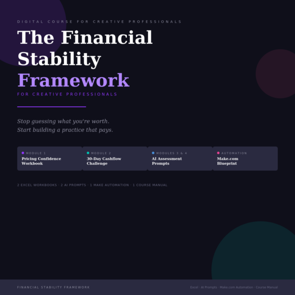 Financial Stability Framework for Creatives - With Workflow Automation & Prompts